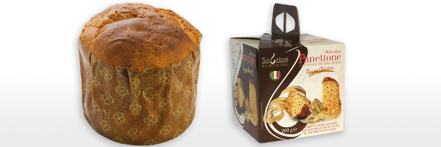 Panettone con cioccolato senza glutine